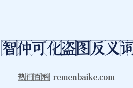 智仲可化盗图反义词是什么意思的图片